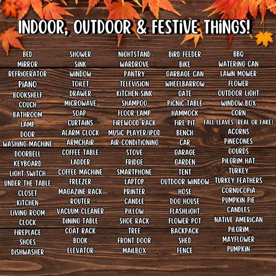 Thanksgiving Clue Hunt