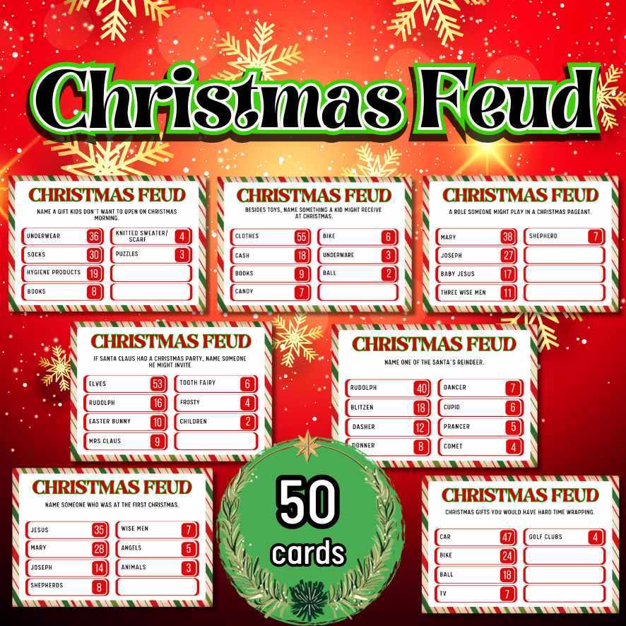 christmas-feud-game-printable-fun-for-holiday-gatherings-the-game-room for Christmas Family Feud Free Printable Christmas Feud Game Printable | Fun for Holiday Gatherings – The Game Room for Christmas Family Feud Free Printable