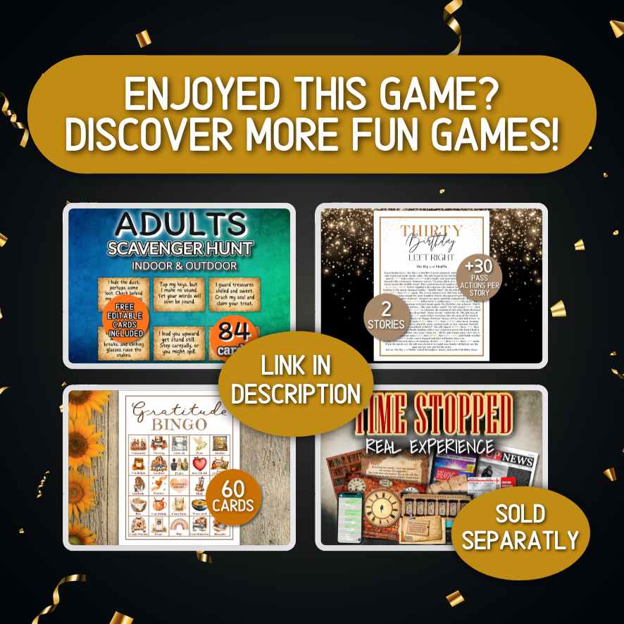 30th birthday party games for adults