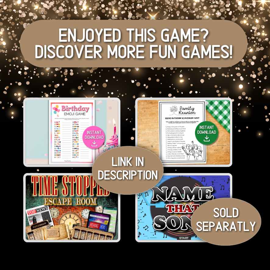 birthday pass the gift game printable