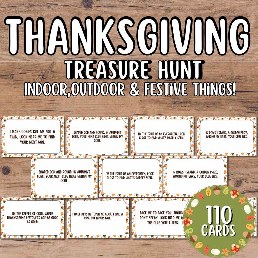 Thanksgiving Scavenger Hunt