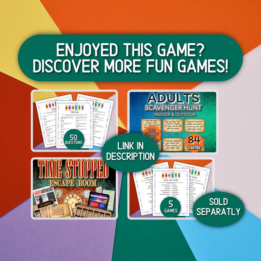 printable party game