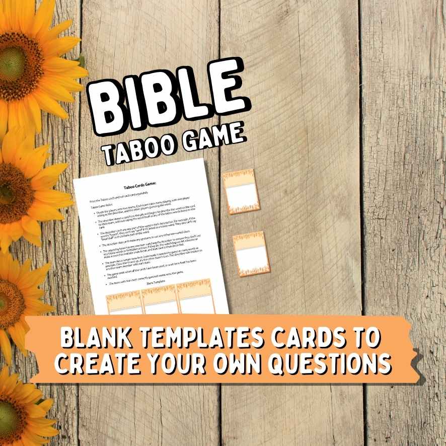 BIBLE FORBIDDEN WORDS PRINTABLE GAMES