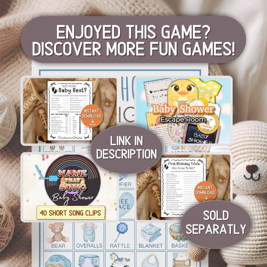 baby boy bingo cards