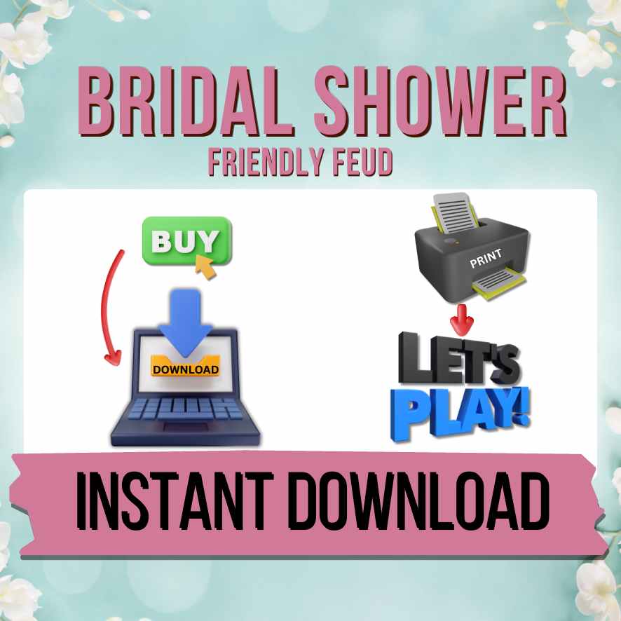 Instant Download Bridal Game