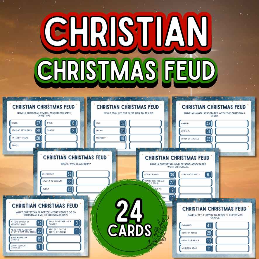 christian-christmas-family-feud-game-the-game-room for Free Printable Christian Christmas Games CHRISTIAN CHRISTMAS FAMILY FEUD GAME β The Game Room for Free Printable Christian Christmas Games