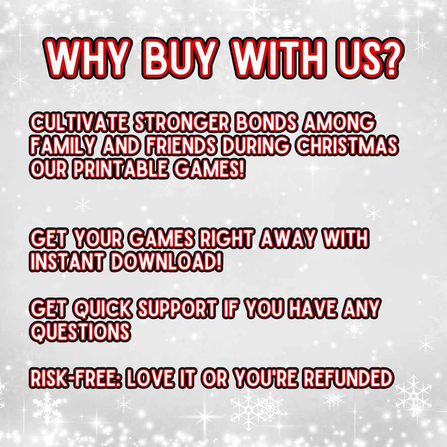 Xmas Family Activity Printables