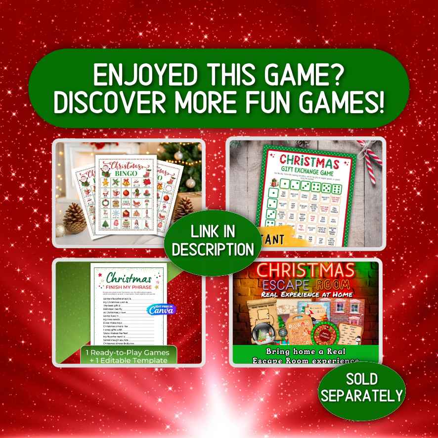 Xmas printable games