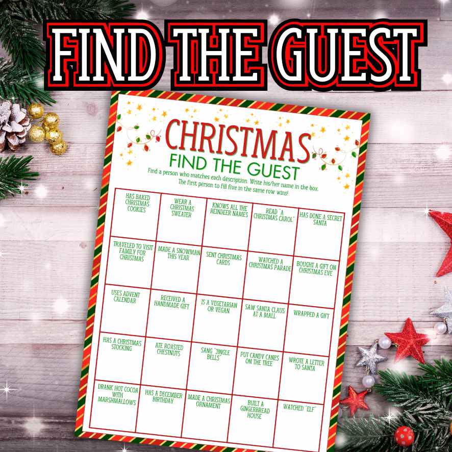 find-the-guest-bingo-christmas-the-game-room for Christmas Find Someone Who Game Free Printable FIND THE GUEST BINGO CHRISTMAS – The Game Room for Christmas Find Someone Who Game Free Printable
