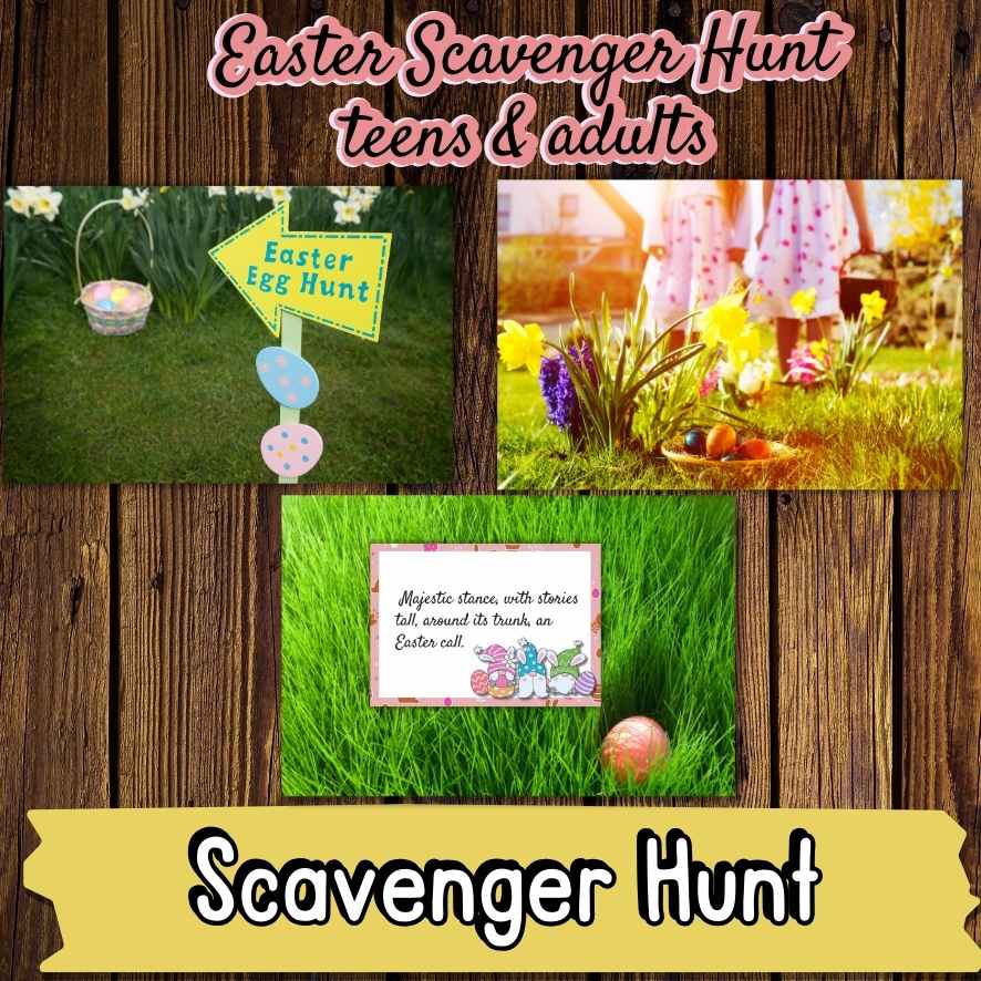 easter scavenger hunt clues