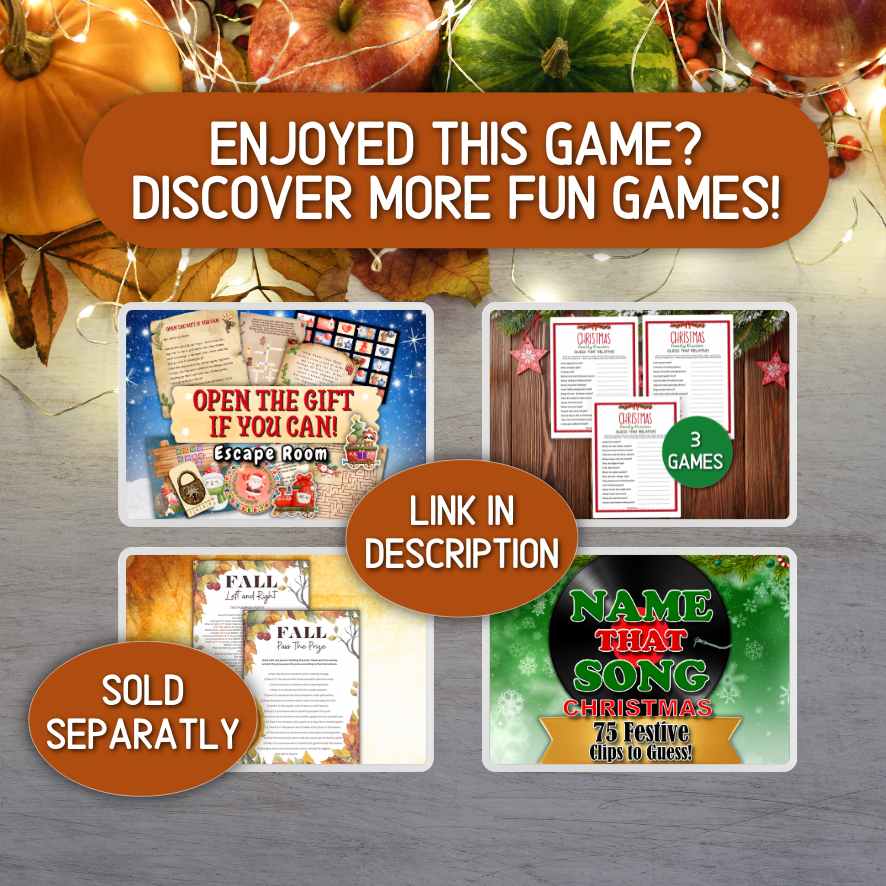 Autumn Party Games