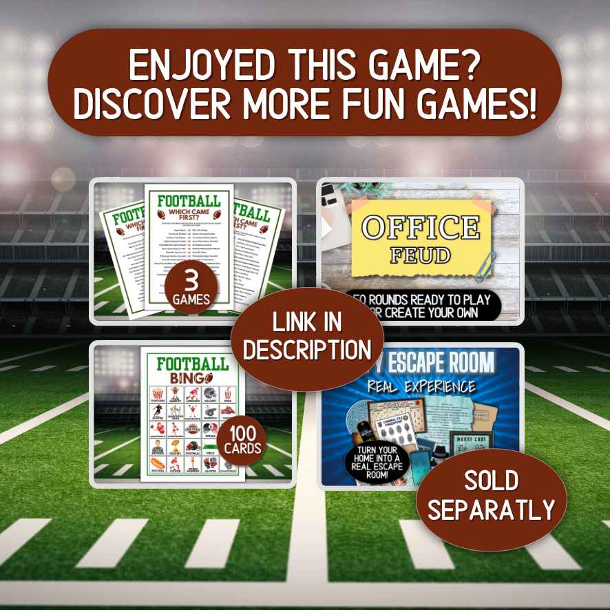 american football party games