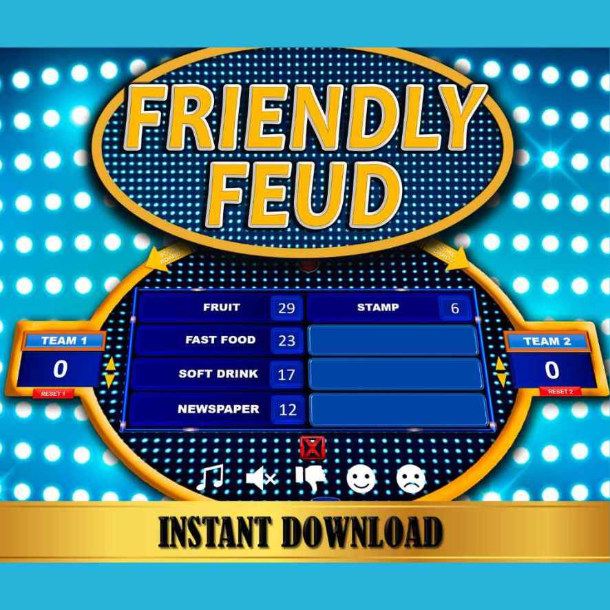 25 ROUNDS POWERPOINT FRIENDLY FEUD