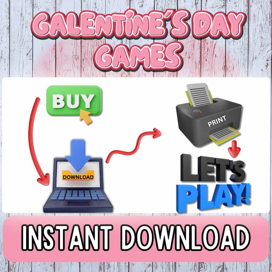 Instant Download Galentine's Games