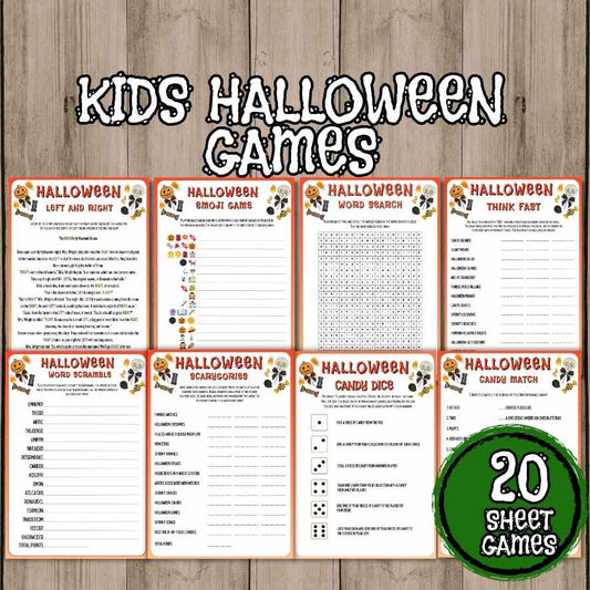 Spooky Printable Puzzles for Children