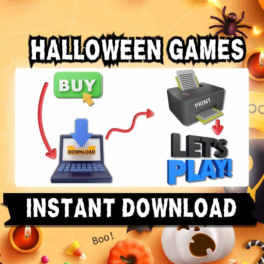 Spooky Printable Puzzles for Children