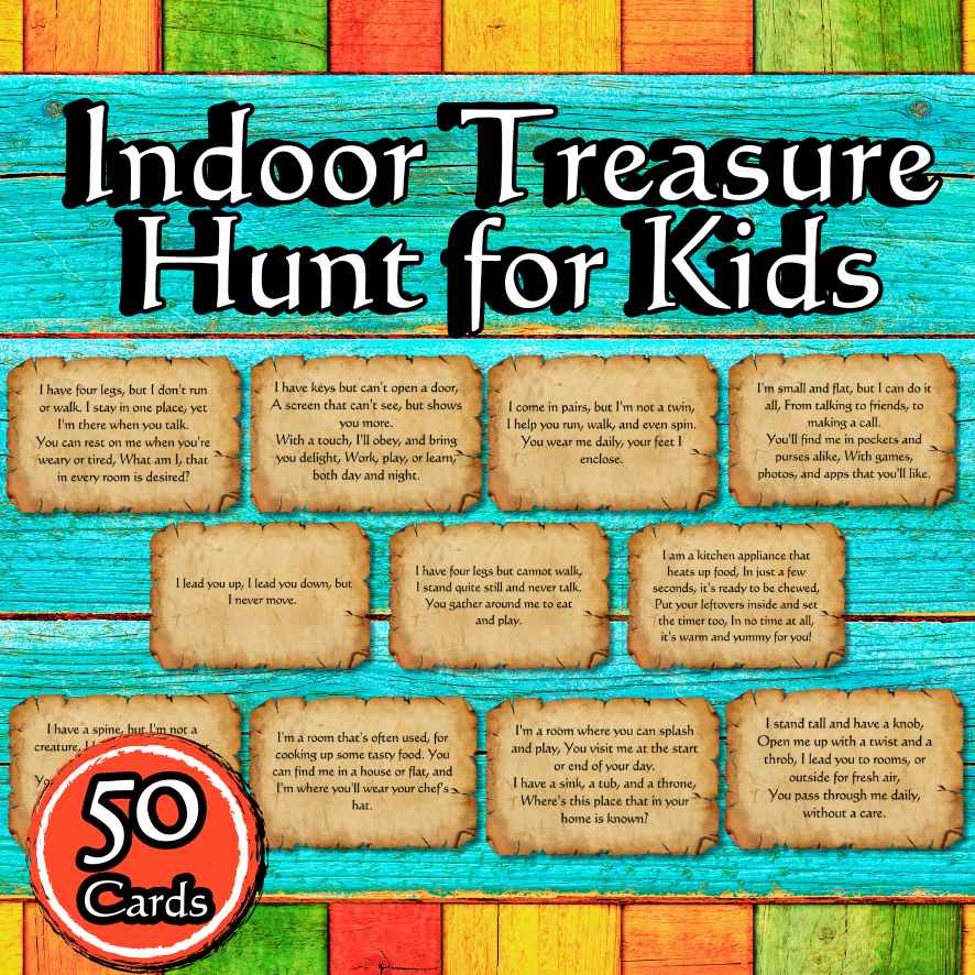 INDOOR SCAVENGER HUNT FOR KIDS – The Game Room