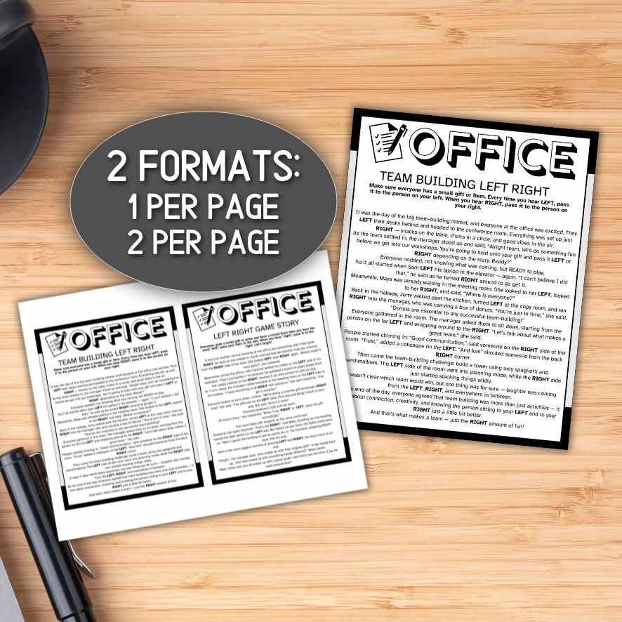 LEFT RIGHT OFFICE GAMES