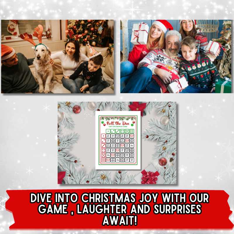 Christmas Dice Game Printable