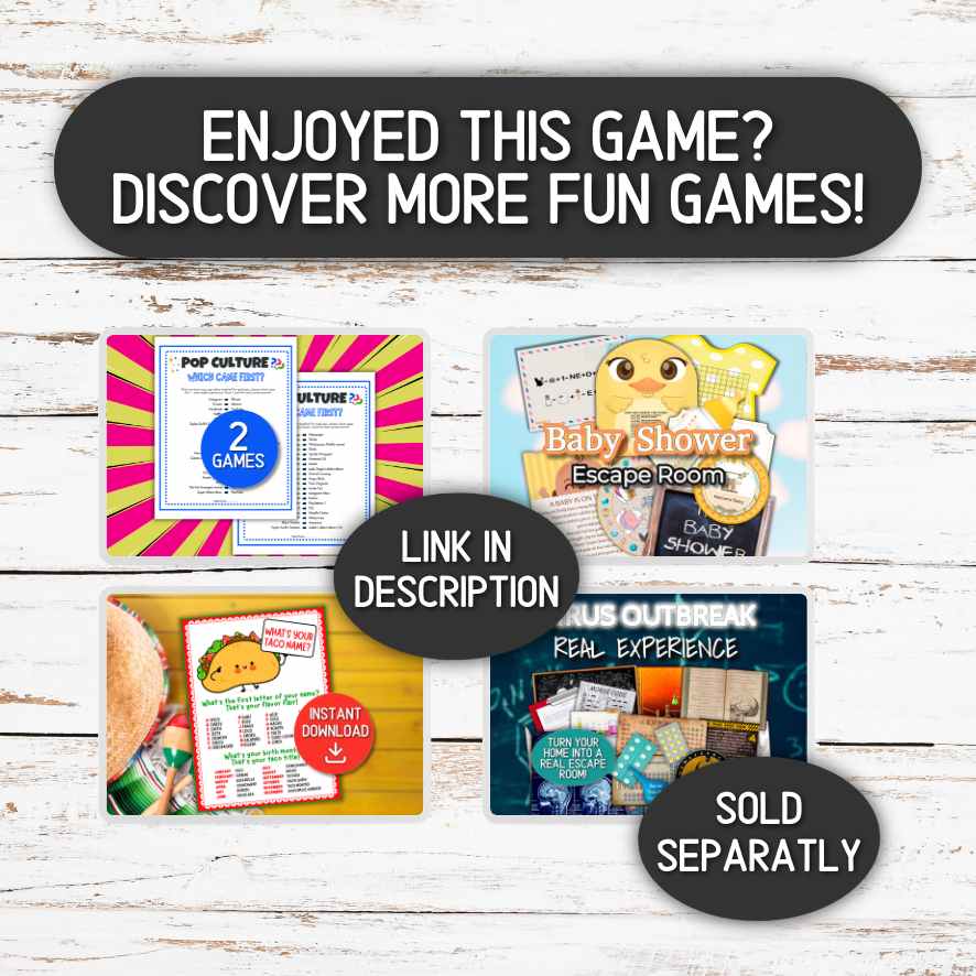 printable party game