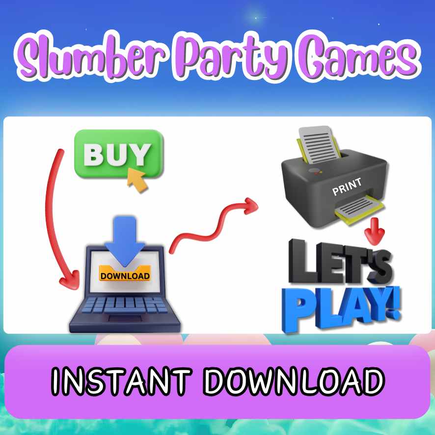 printable slumber party games