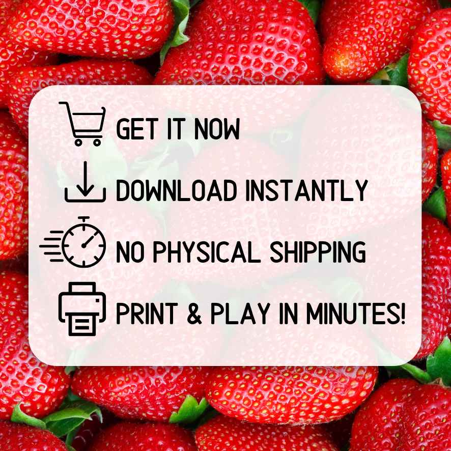 berry printable bingo cards
