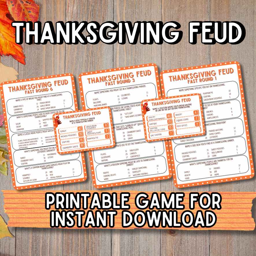 thanksgiving family games