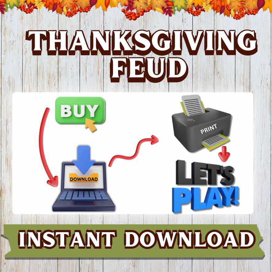 Instant Download Thanksgiving games