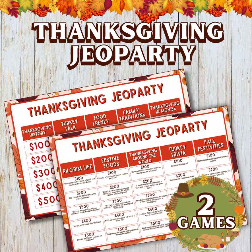 Thanksgiving game pack
