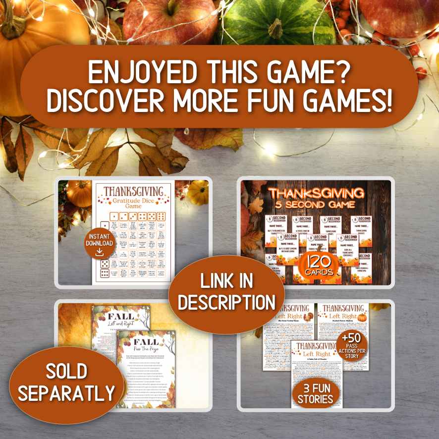 games for thanksgiving dinner