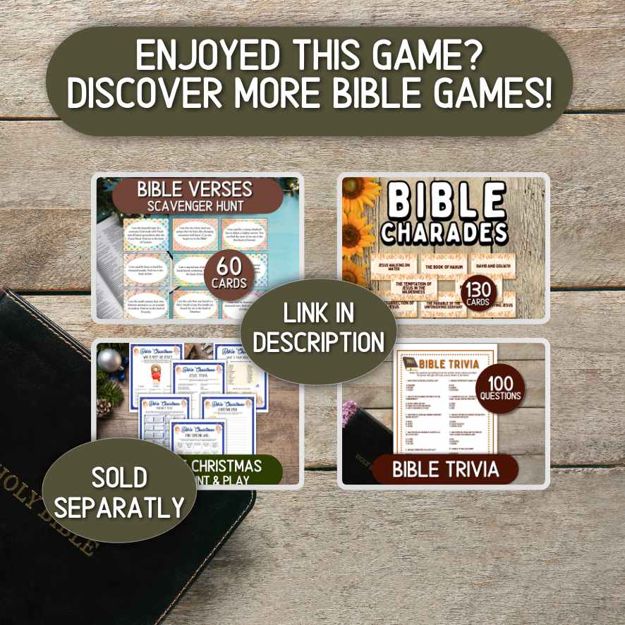 bible games activities