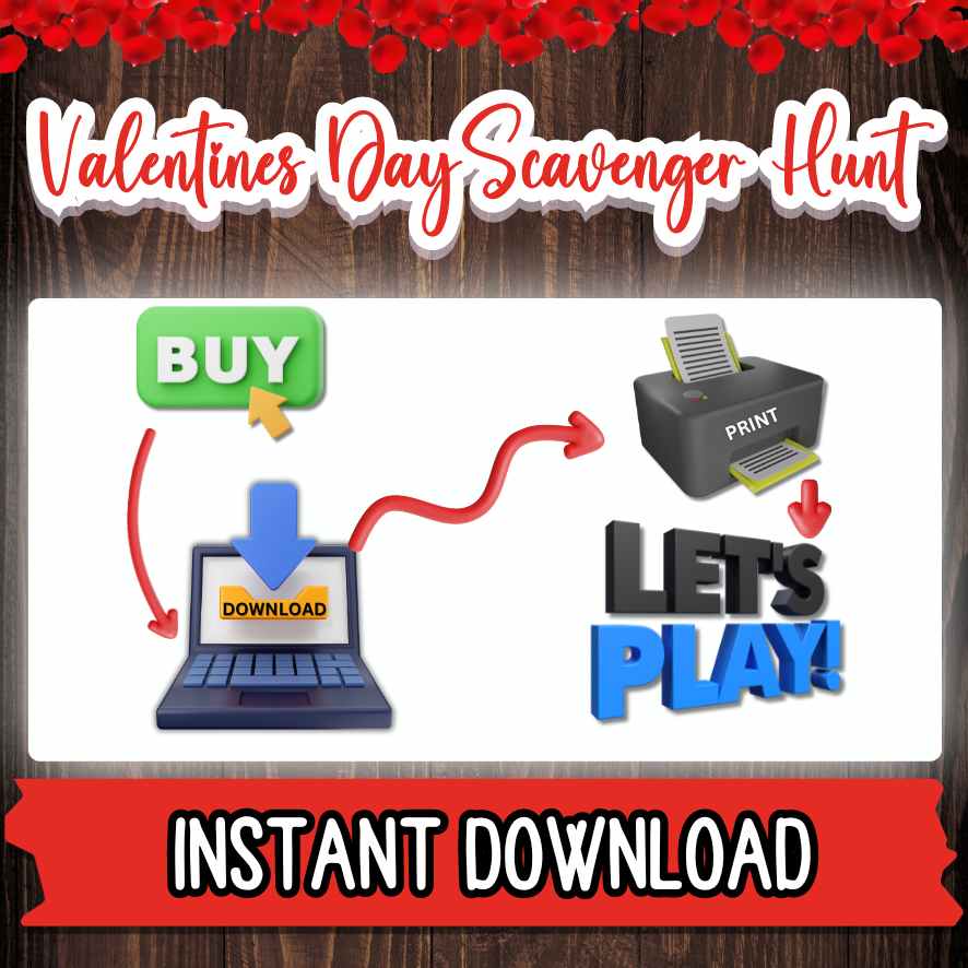 Indoor Valentine's Scavenger Hunt