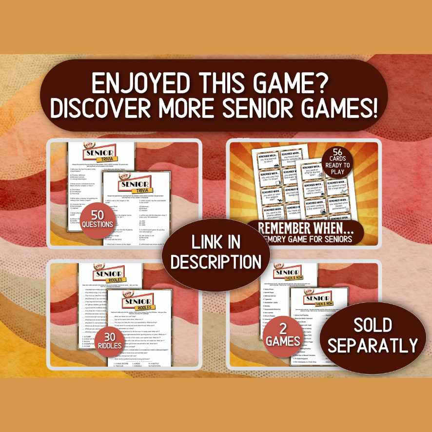 seniors party games