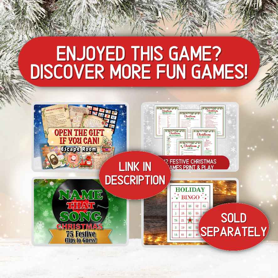 Printable Christmas Party Game