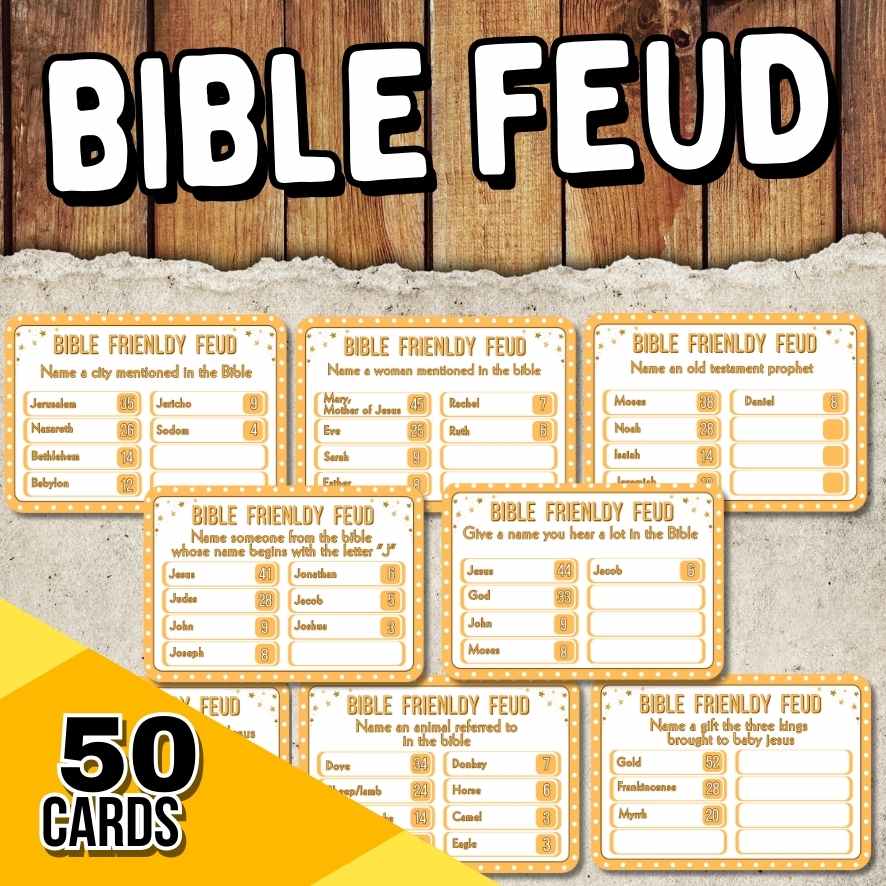 BIBLE FEUD GAME PRINTABLE GAME – The Game Room bible-feud-game-printable-game-the-game-room