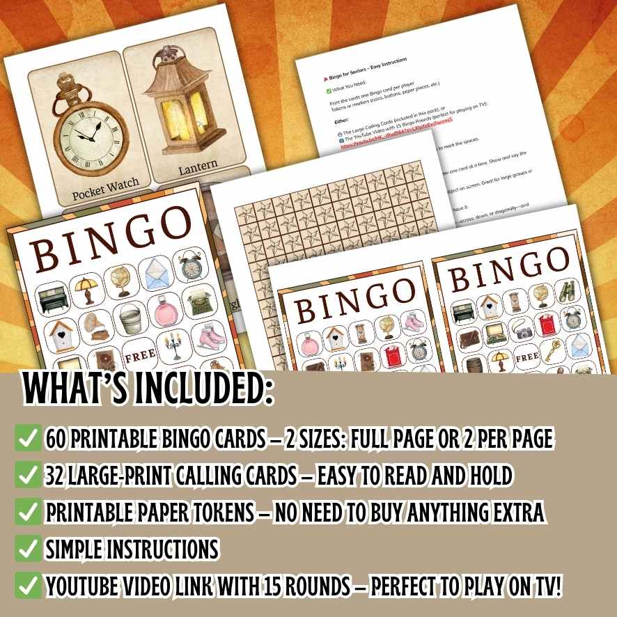 bingo game for seniors