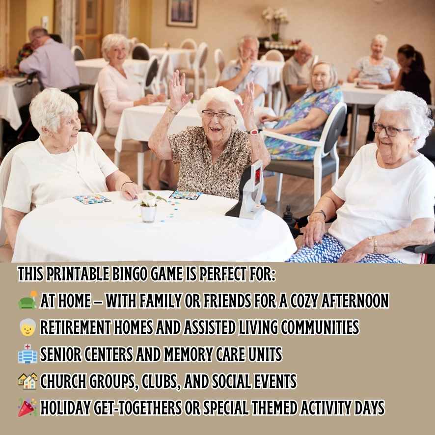 bingo for seniors with dementia