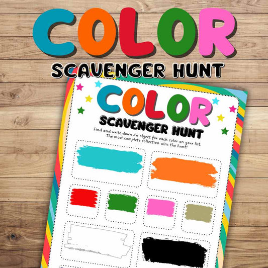 color scavenger hunt printable