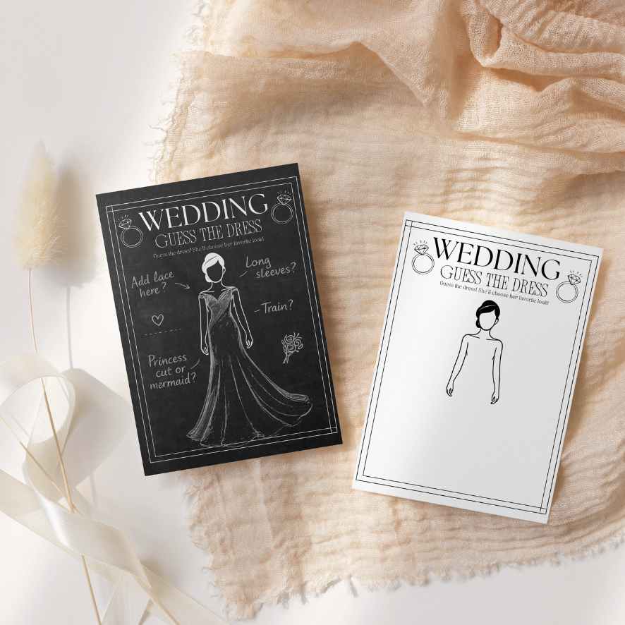 WEDDING GUESS THE DRESS GAME The Game Room WEDDING GUESS THE DRESS GAME The Game Room
