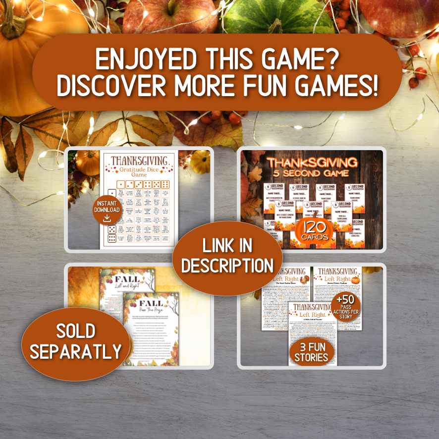 thanksgiving games for family