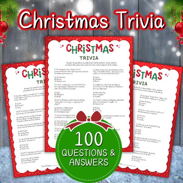 Christmas Trivia Questions & Answers Printable – The Game Room christmas-trivia-questions-answers-printable-the-game-room