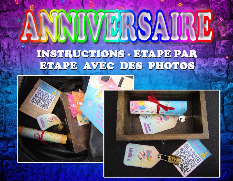 escape game a la maison anniversaire