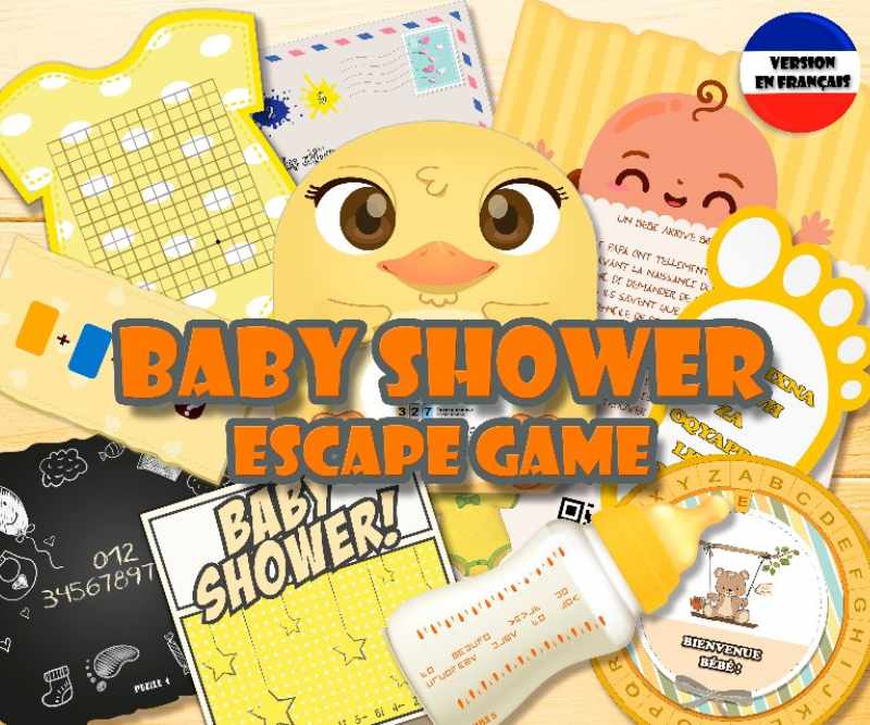 Nouveau jeu à imprimer pour votre baby shower : Trouvé l'invité ! Venez  l'acheter dès maintenan…