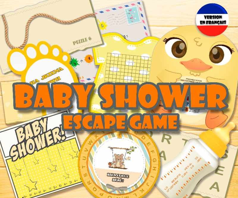 BABY SHOWER ESCAPE GAME A LA MAISON