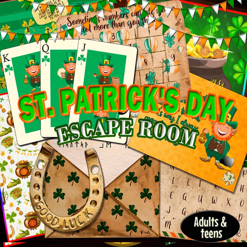 SAINT PATRICK'S DAY ESCAPE ROOM - PRINT AND PLAY - The Game Room