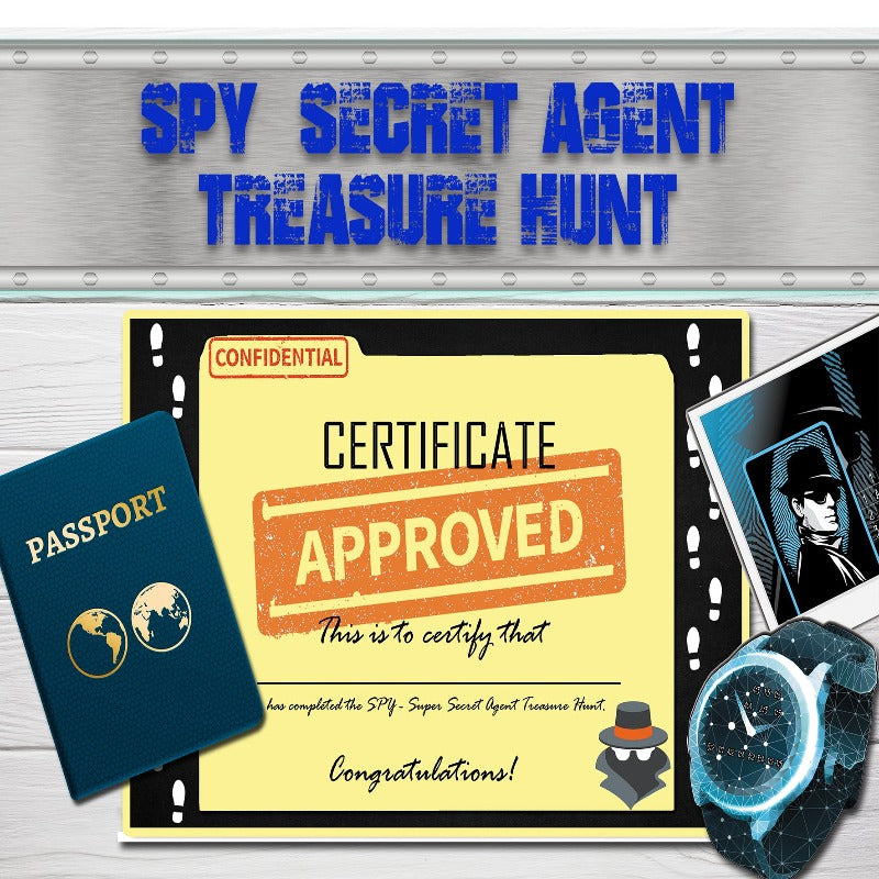 SPY - SECRET AGENT - TREASURE HUNT FOR KIDS - The Game Room
