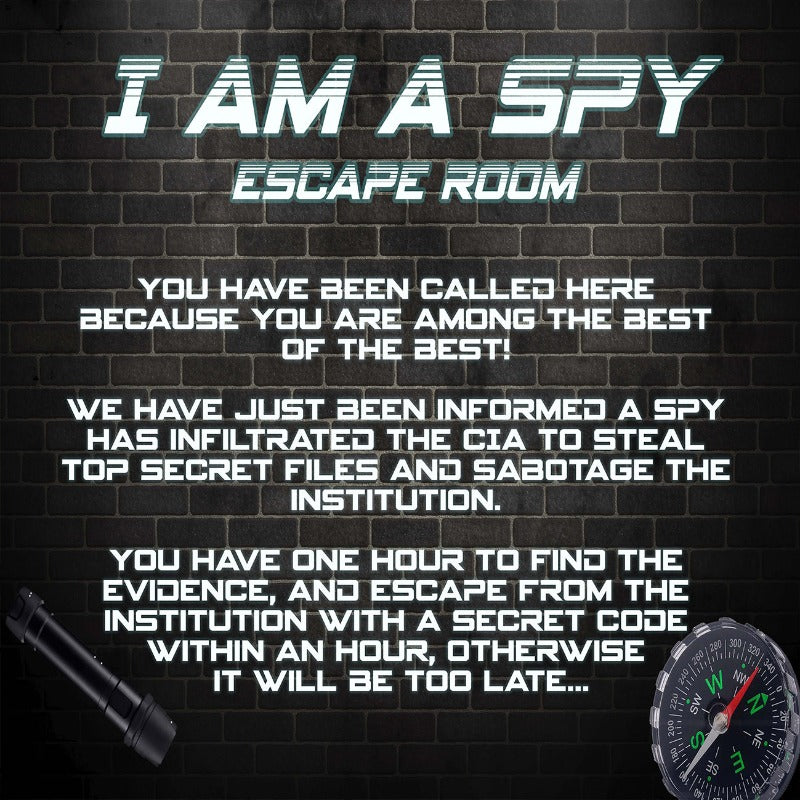 SPY ESCAPE ROOM - PRINT AND PLAY - The Game Room