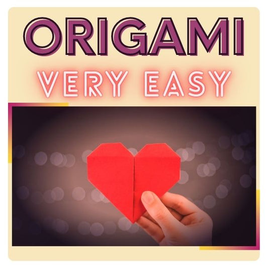 Paper origami heart 