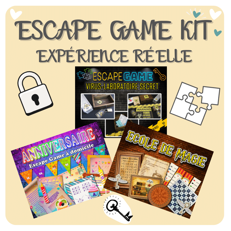 ESCAPE GAME KIT - ESCAPE GAME A LA MAISON – The Game Room