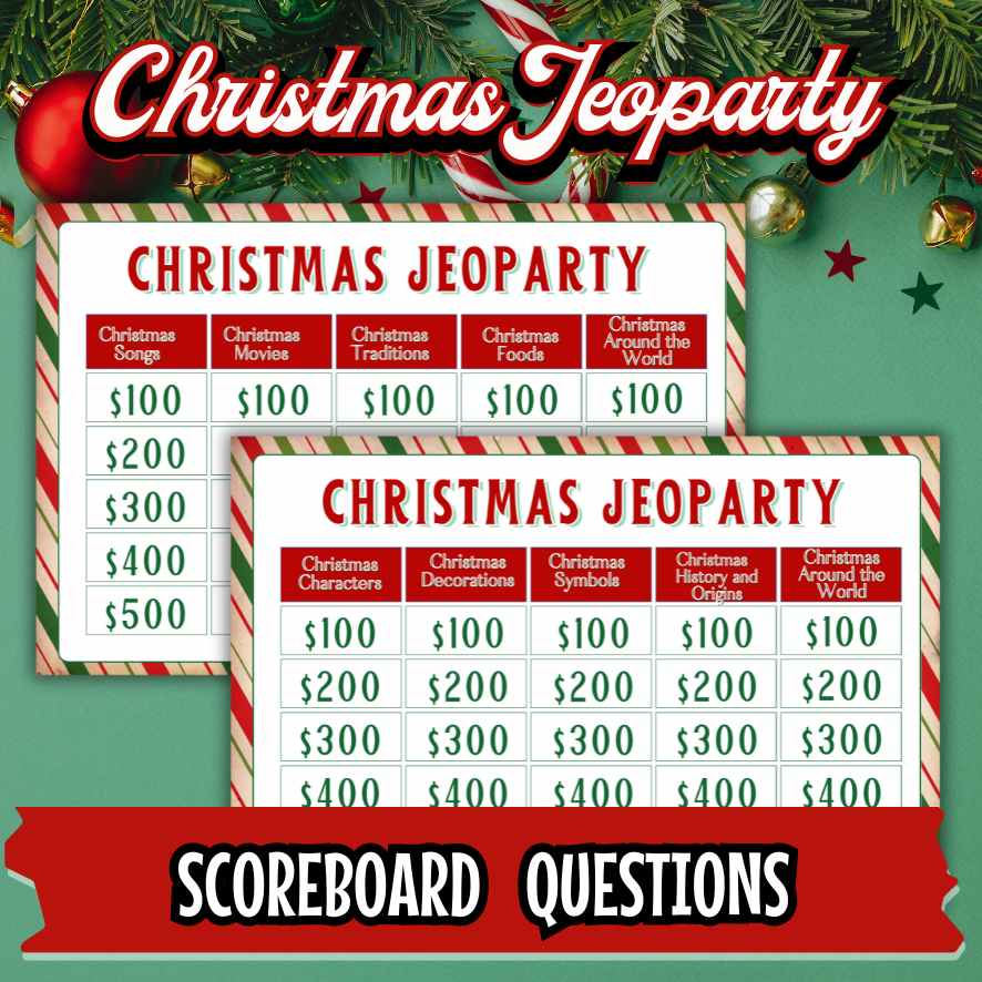 Holiday Jeopardy Game